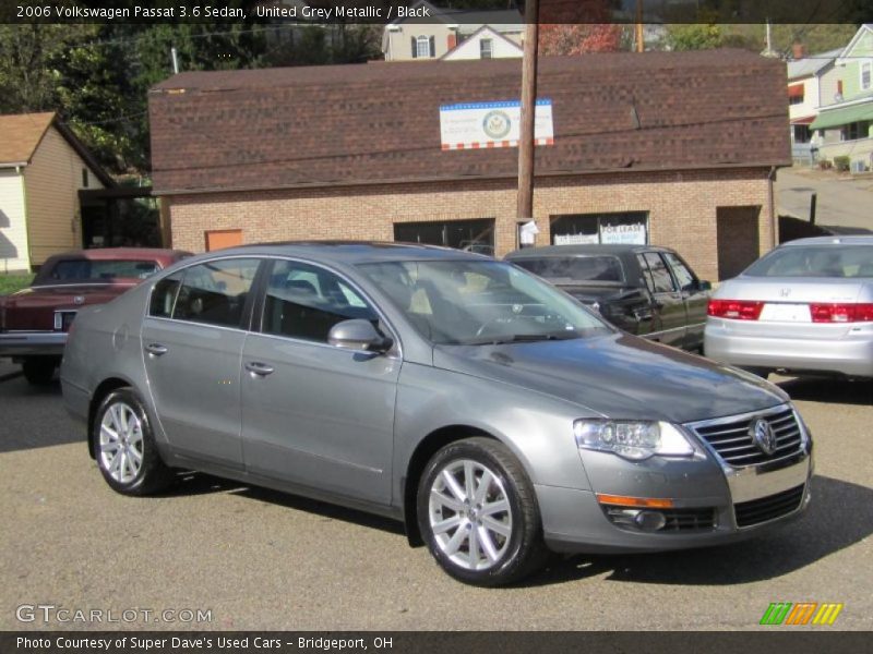 United Grey Metallic / Black 2006 Volkswagen Passat 3.6 Sedan