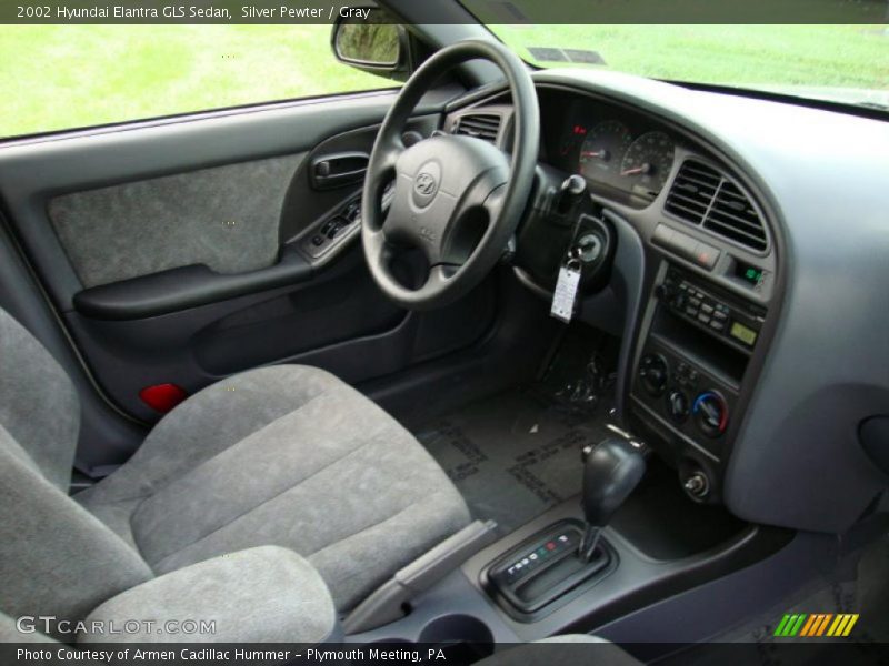 Silver Pewter / Gray 2002 Hyundai Elantra GLS Sedan