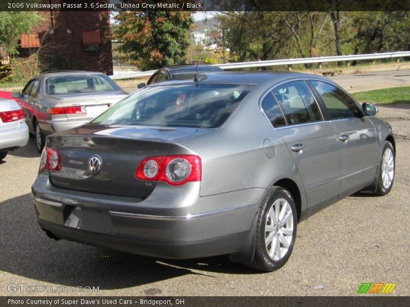 United Grey Metallic / Black 2006 Volkswagen Passat 3.6 Sedan