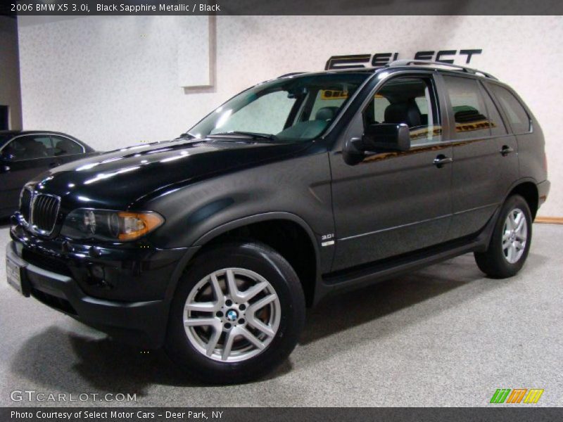 Black Sapphire Metallic / Black 2006 BMW X5 3.0i