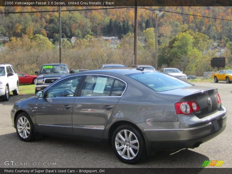 United Grey Metallic / Black 2006 Volkswagen Passat 3.6 Sedan