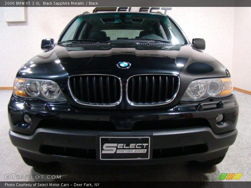 Black Sapphire Metallic / Black 2006 BMW X5 3.0i