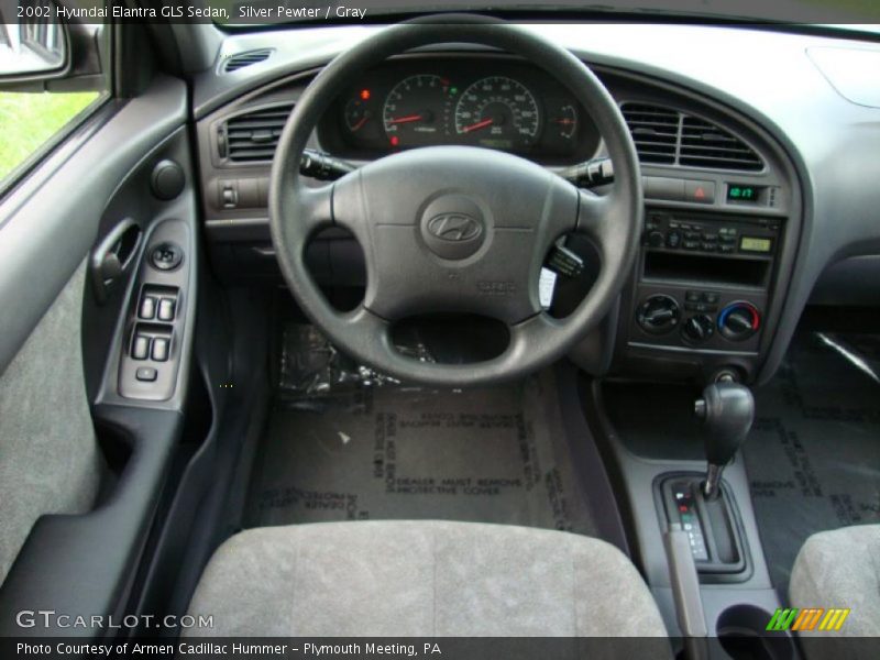 Silver Pewter / Gray 2002 Hyundai Elantra GLS Sedan