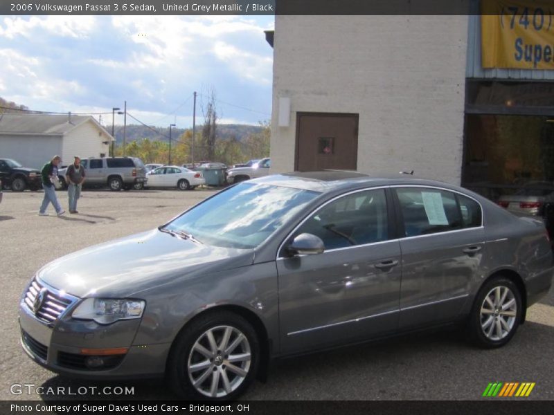 United Grey Metallic / Black 2006 Volkswagen Passat 3.6 Sedan