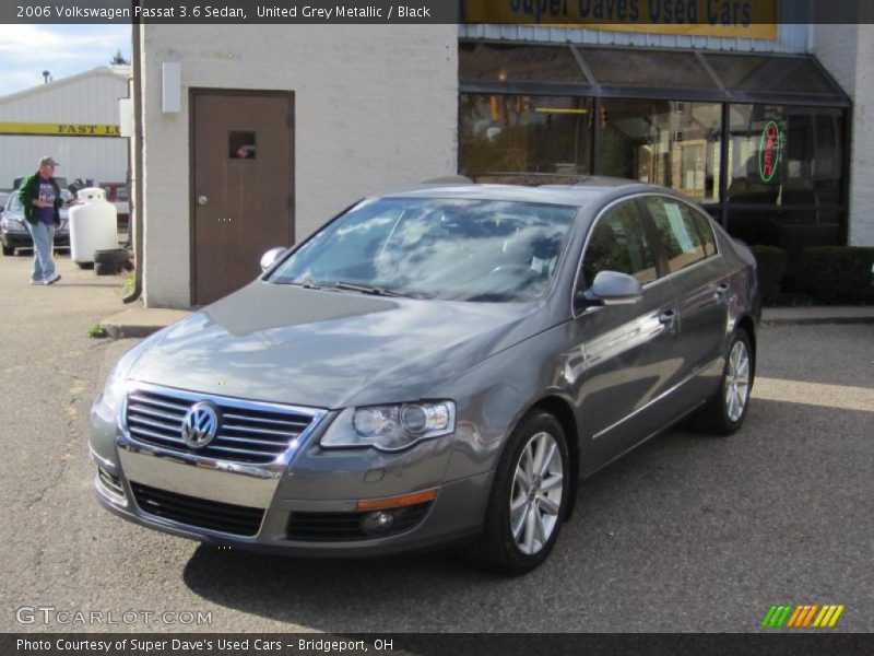 United Grey Metallic / Black 2006 Volkswagen Passat 3.6 Sedan