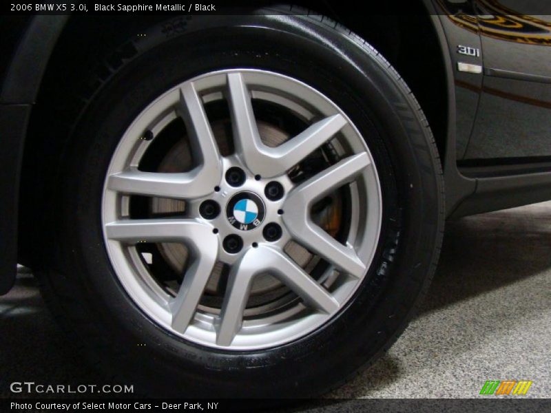 Black Sapphire Metallic / Black 2006 BMW X5 3.0i