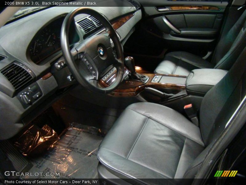 Black Sapphire Metallic / Black 2006 BMW X5 3.0i