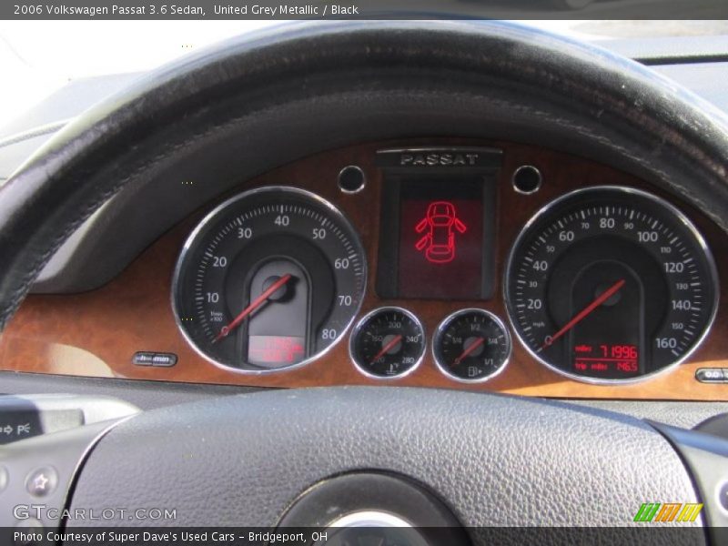 United Grey Metallic / Black 2006 Volkswagen Passat 3.6 Sedan