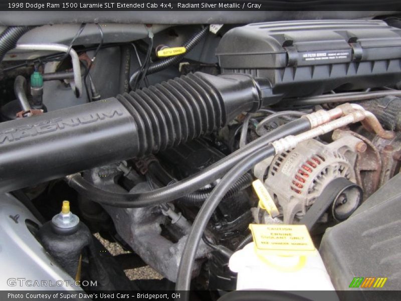  1998 Ram 1500 Laramie SLT Extended Cab 4x4 Engine - 5.9 Liter OHV 16-Valve V8