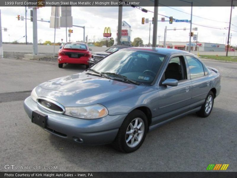 Medium Steel Blue Metallic / Midnight Blue SVT Leather 1999 Ford Contour SE