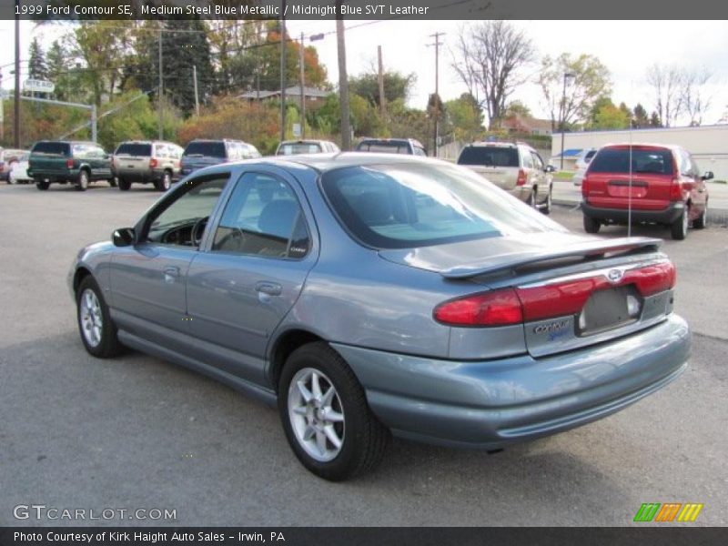 Medium Steel Blue Metallic / Midnight Blue SVT Leather 1999 Ford Contour SE