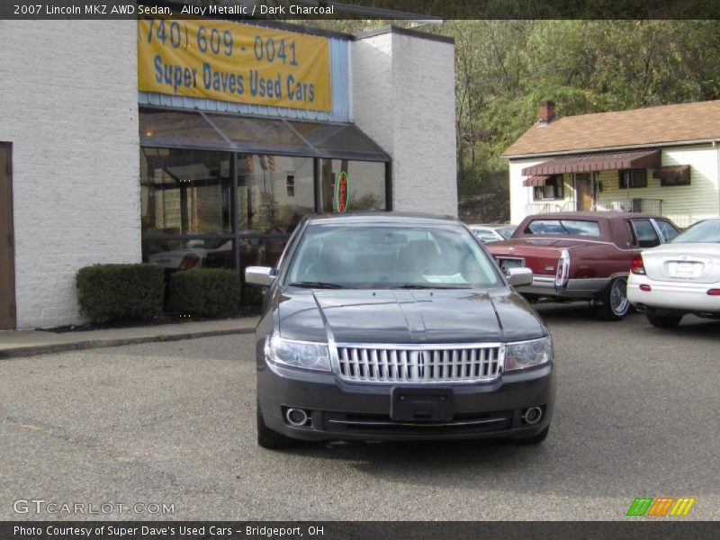 Alloy Metallic / Dark Charcoal 2007 Lincoln MKZ AWD Sedan