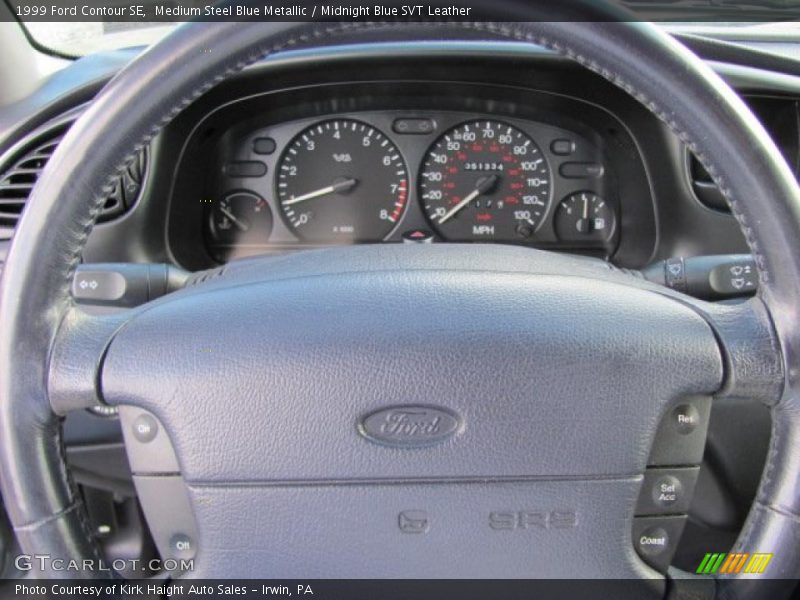 Medium Steel Blue Metallic / Midnight Blue SVT Leather 1999 Ford Contour SE