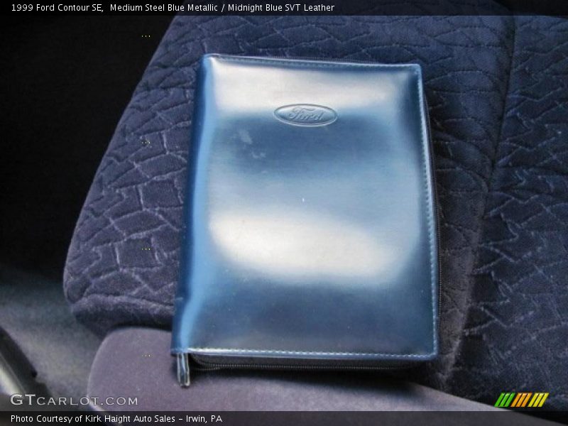 Medium Steel Blue Metallic / Midnight Blue SVT Leather 1999 Ford Contour SE