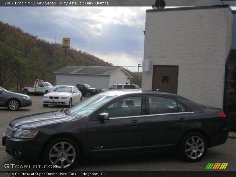 Alloy Metallic / Dark Charcoal 2007 Lincoln MKZ AWD Sedan