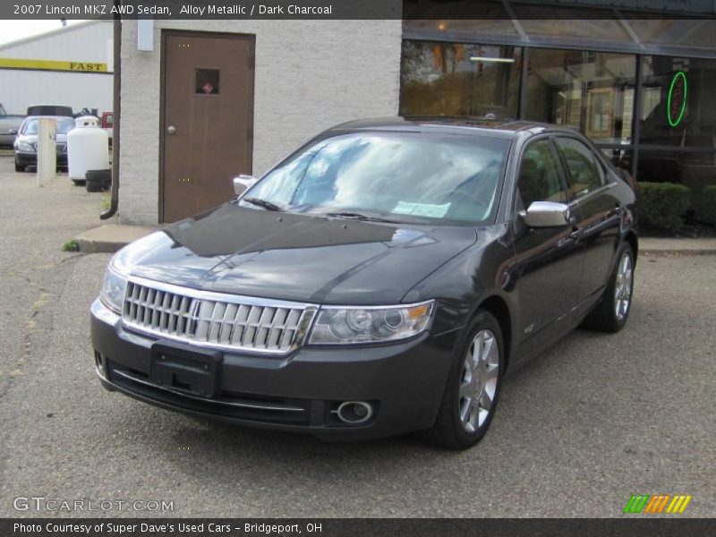 Alloy Metallic / Dark Charcoal 2007 Lincoln MKZ AWD Sedan