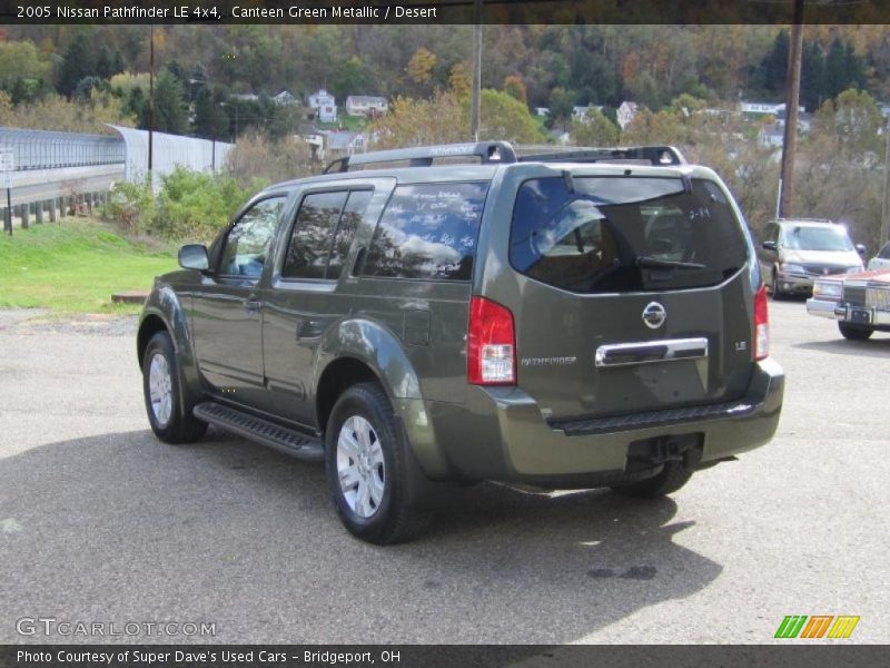 Canteen Green Metallic / Desert 2005 Nissan Pathfinder LE 4x4