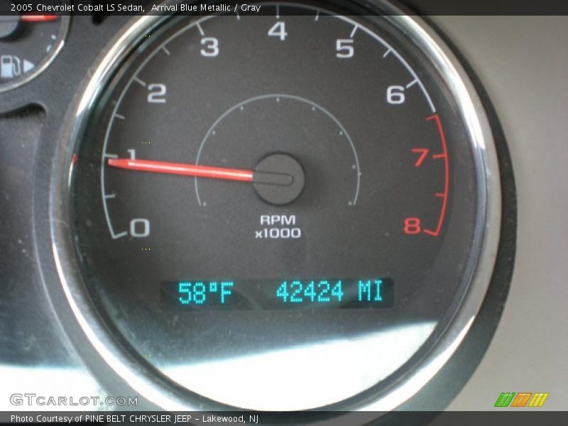 Arrival Blue Metallic / Gray 2005 Chevrolet Cobalt LS Sedan