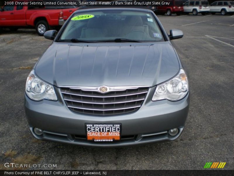 Silver Steel Metallic / Dark Slate Gray/Light Slate Gray 2008 Chrysler Sebring Limited Convertible
