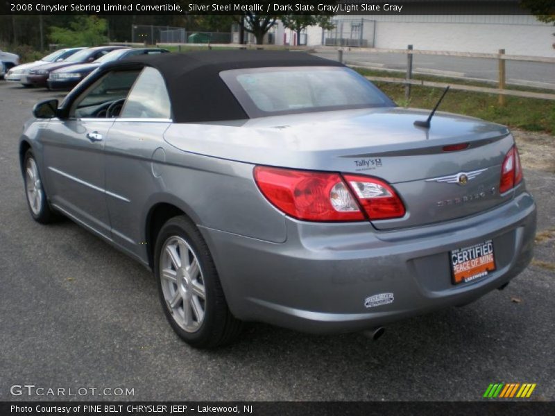 Silver Steel Metallic / Dark Slate Gray/Light Slate Gray 2008 Chrysler Sebring Limited Convertible