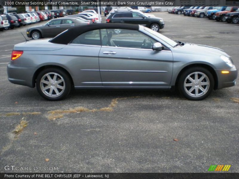 Silver Steel Metallic / Dark Slate Gray/Light Slate Gray 2008 Chrysler Sebring Limited Convertible