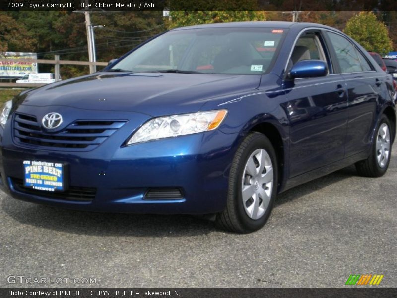 Blue Ribbon Metallic / Ash 2009 Toyota Camry LE