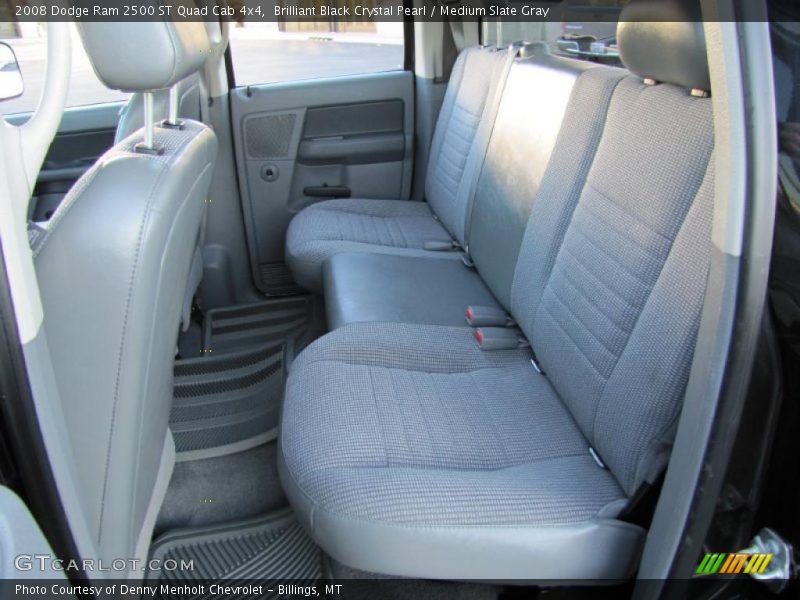 Brilliant Black Crystal Pearl / Medium Slate Gray 2008 Dodge Ram 2500 ST Quad Cab 4x4