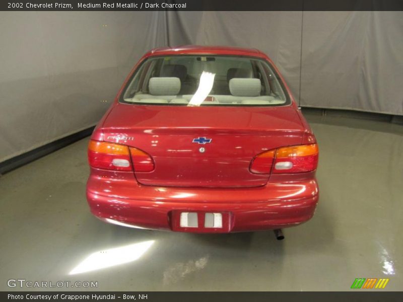 Medium Red Metallic / Dark Charcoal 2002 Chevrolet Prizm