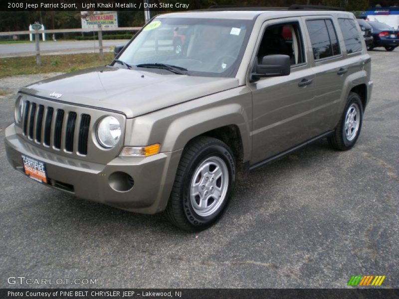 Light Khaki Metallic / Dark Slate Gray 2008 Jeep Patriot Sport