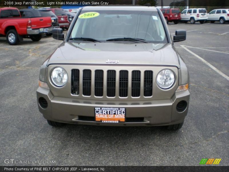 Light Khaki Metallic / Dark Slate Gray 2008 Jeep Patriot Sport