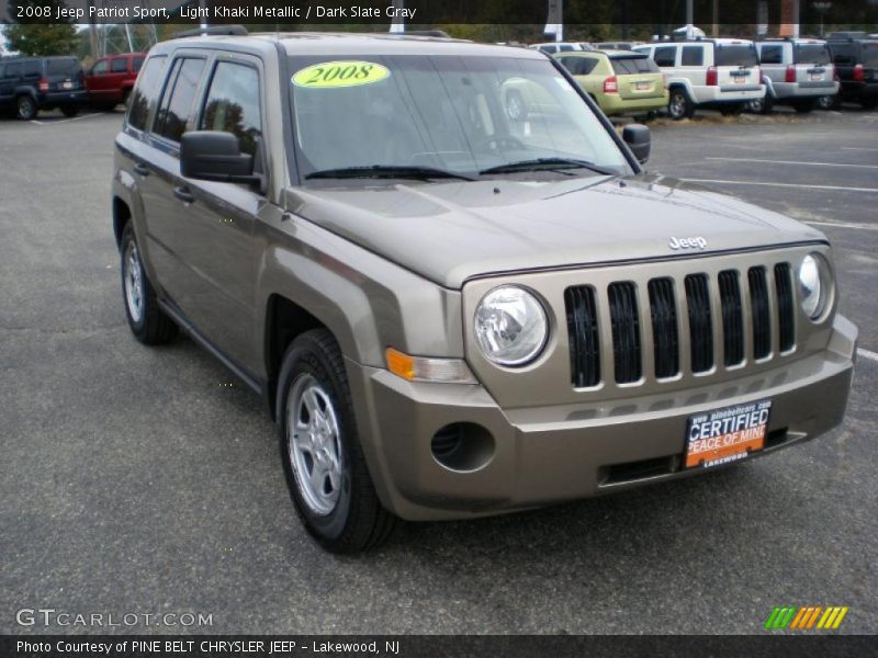 Light Khaki Metallic / Dark Slate Gray 2008 Jeep Patriot Sport