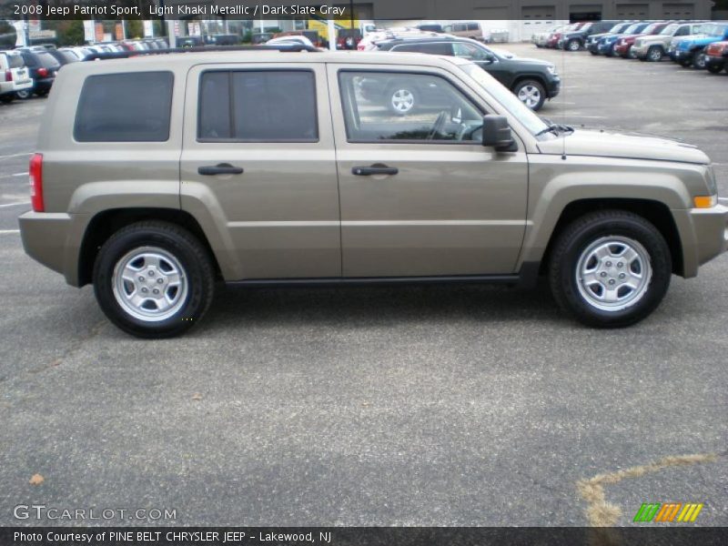 Light Khaki Metallic / Dark Slate Gray 2008 Jeep Patriot Sport