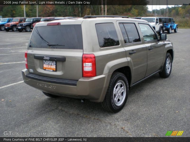 Light Khaki Metallic / Dark Slate Gray 2008 Jeep Patriot Sport