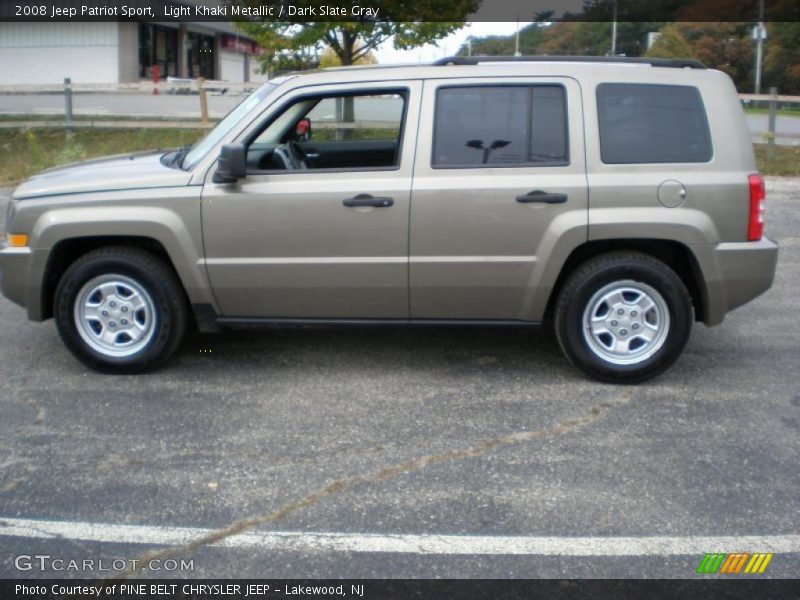 Light Khaki Metallic / Dark Slate Gray 2008 Jeep Patriot Sport
