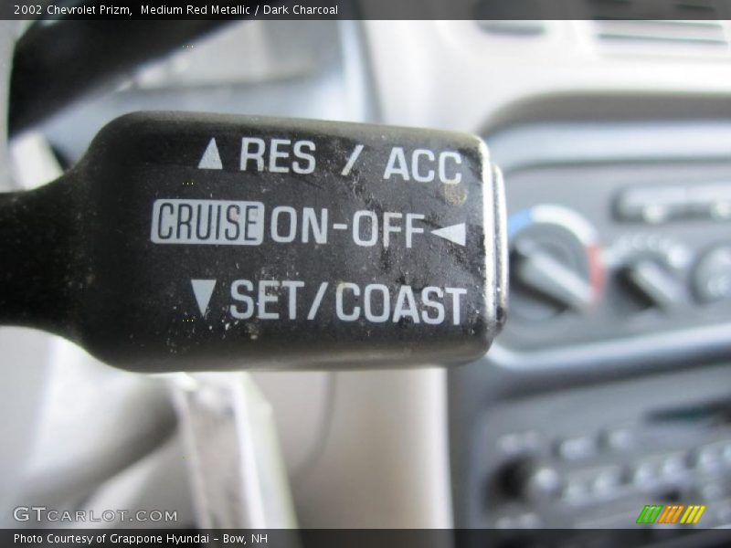 Medium Red Metallic / Dark Charcoal 2002 Chevrolet Prizm