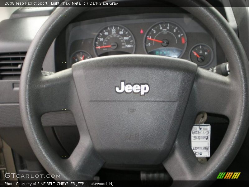 Light Khaki Metallic / Dark Slate Gray 2008 Jeep Patriot Sport