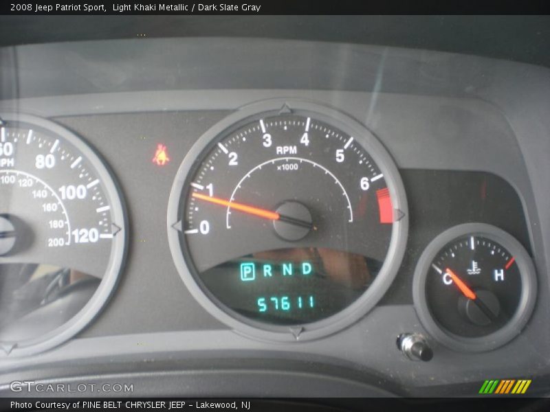 Light Khaki Metallic / Dark Slate Gray 2008 Jeep Patriot Sport