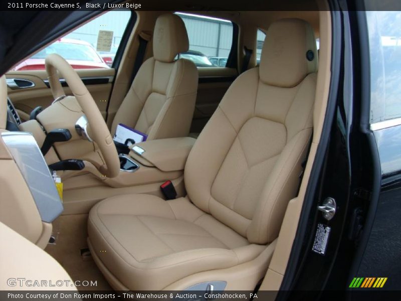Black / Luxor Beige 2011 Porsche Cayenne S