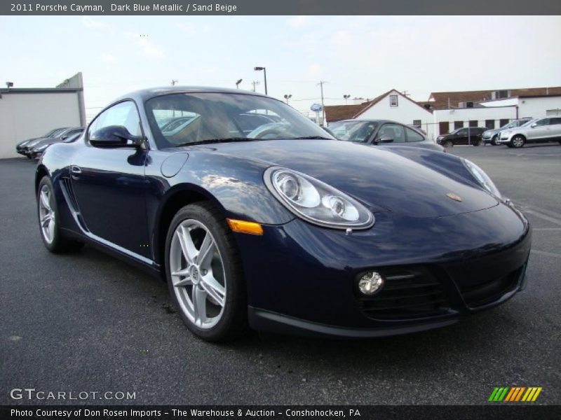 Dark Blue Metallic / Sand Beige 2011 Porsche Cayman