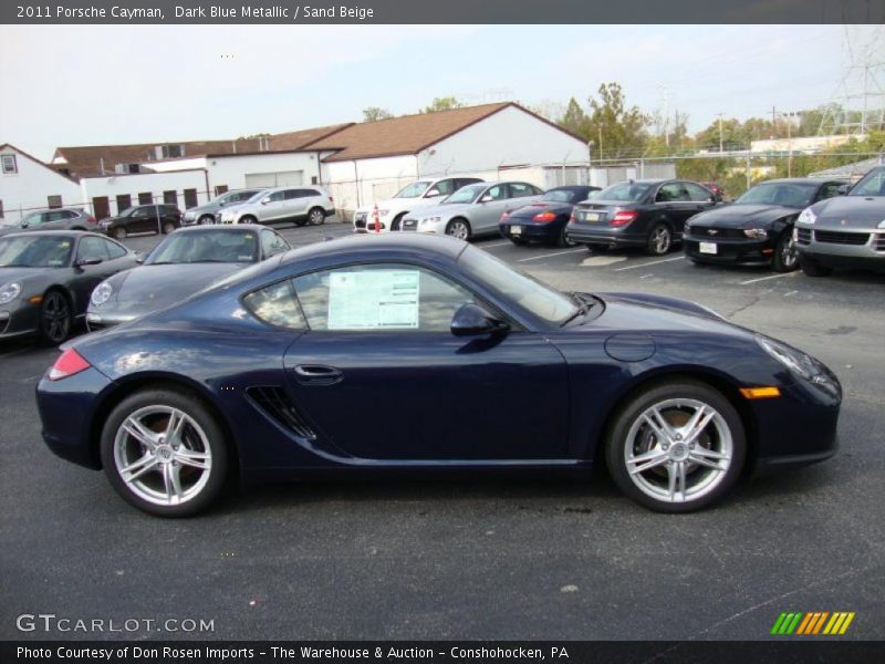 Dark Blue Metallic / Sand Beige 2011 Porsche Cayman