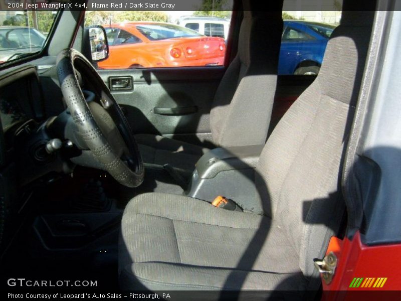 Flame Red / Dark Slate Gray 2004 Jeep Wrangler X 4x4