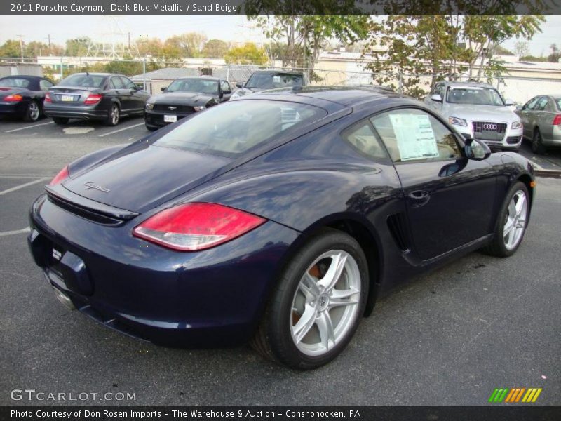 Dark Blue Metallic / Sand Beige 2011 Porsche Cayman