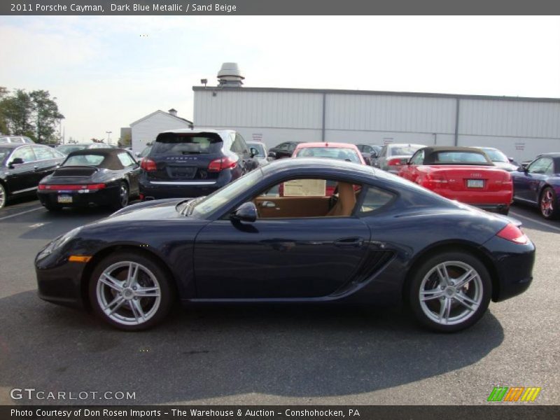 Dark Blue Metallic / Sand Beige 2011 Porsche Cayman