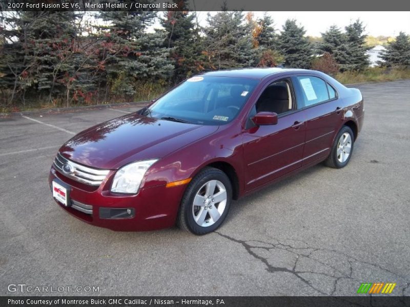 Merlot Metallic / Charcoal Black 2007 Ford Fusion SE V6