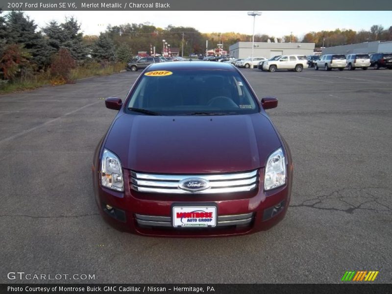 Merlot Metallic / Charcoal Black 2007 Ford Fusion SE V6