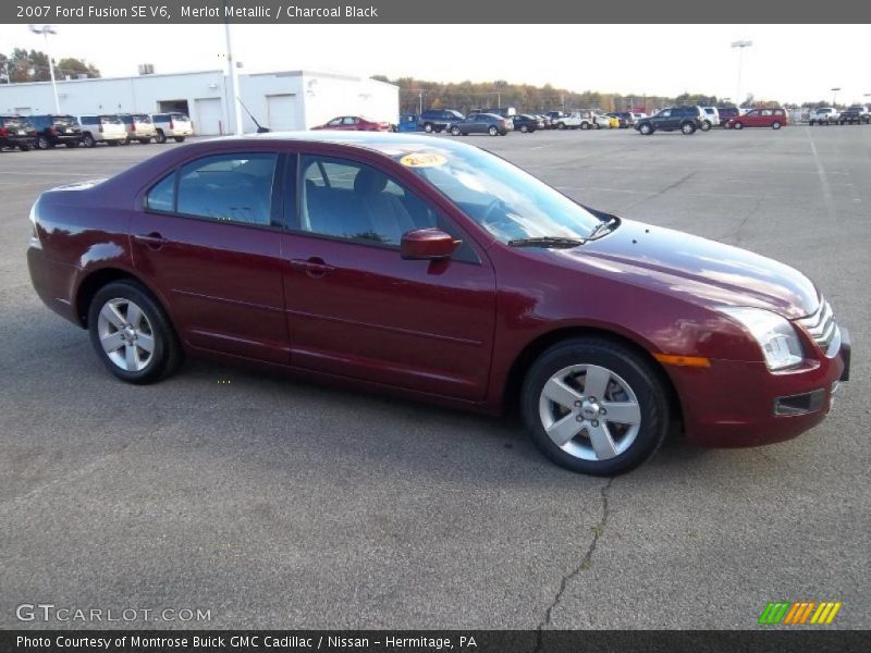 Merlot Metallic / Charcoal Black 2007 Ford Fusion SE V6