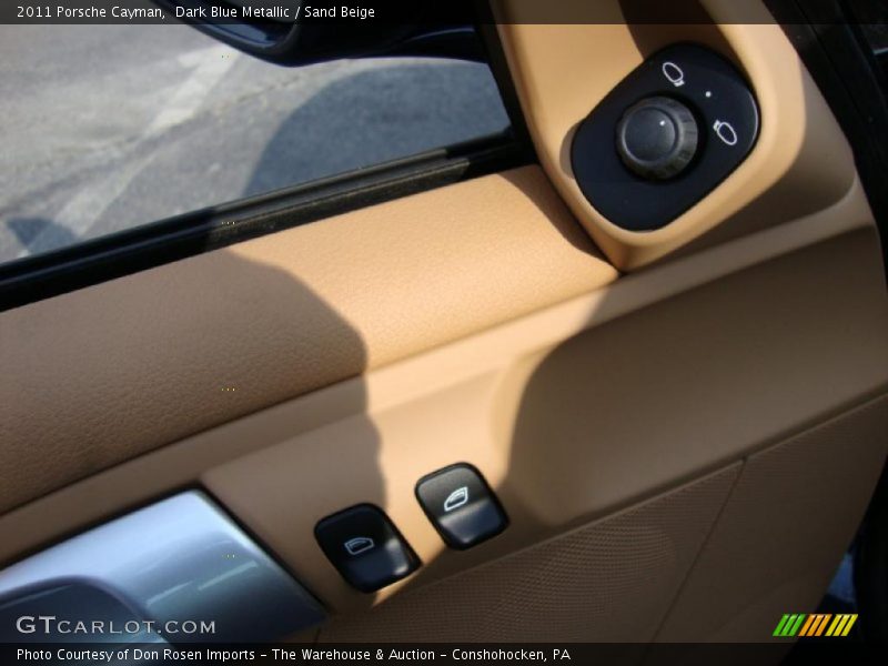 Dark Blue Metallic / Sand Beige 2011 Porsche Cayman