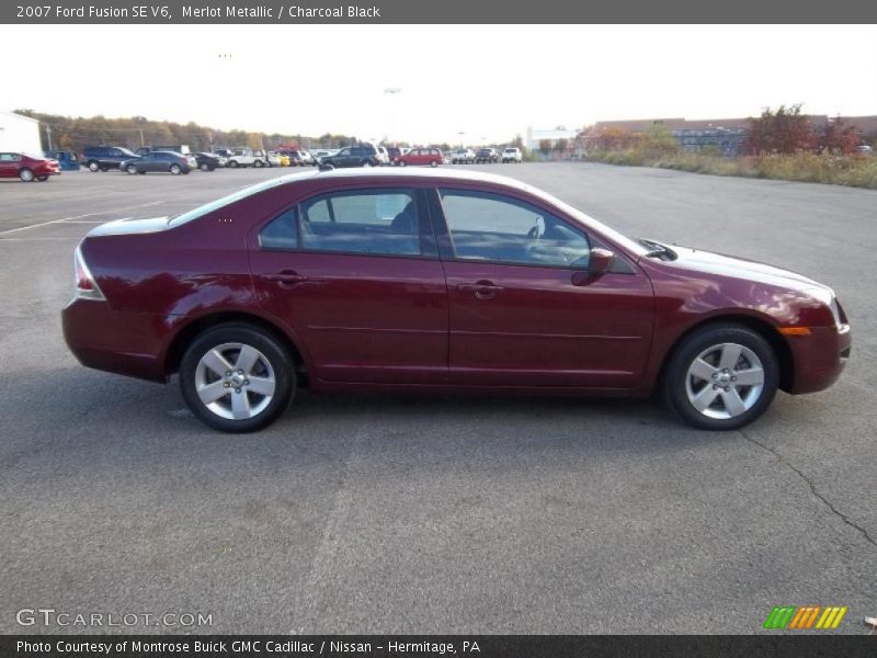 Merlot Metallic / Charcoal Black 2007 Ford Fusion SE V6