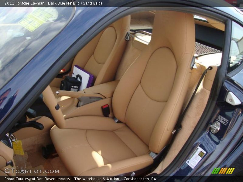 Dark Blue Metallic / Sand Beige 2011 Porsche Cayman