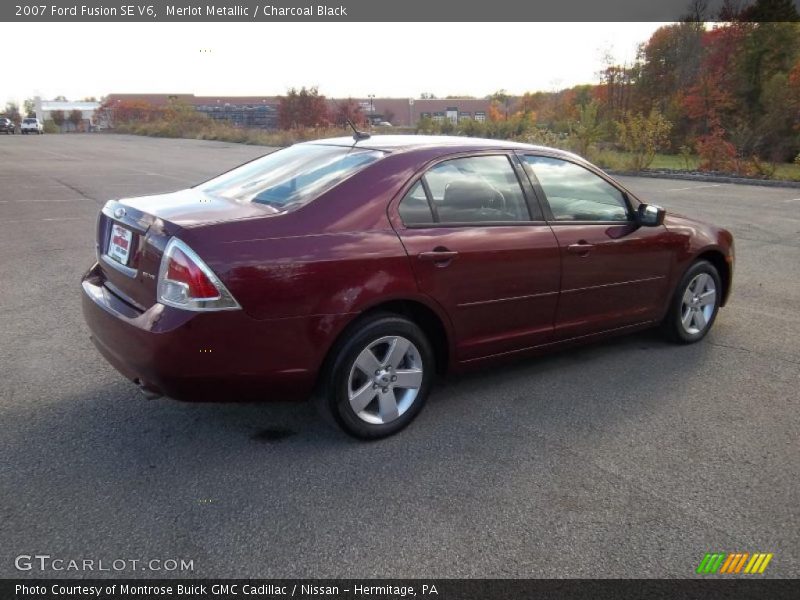 Merlot Metallic / Charcoal Black 2007 Ford Fusion SE V6